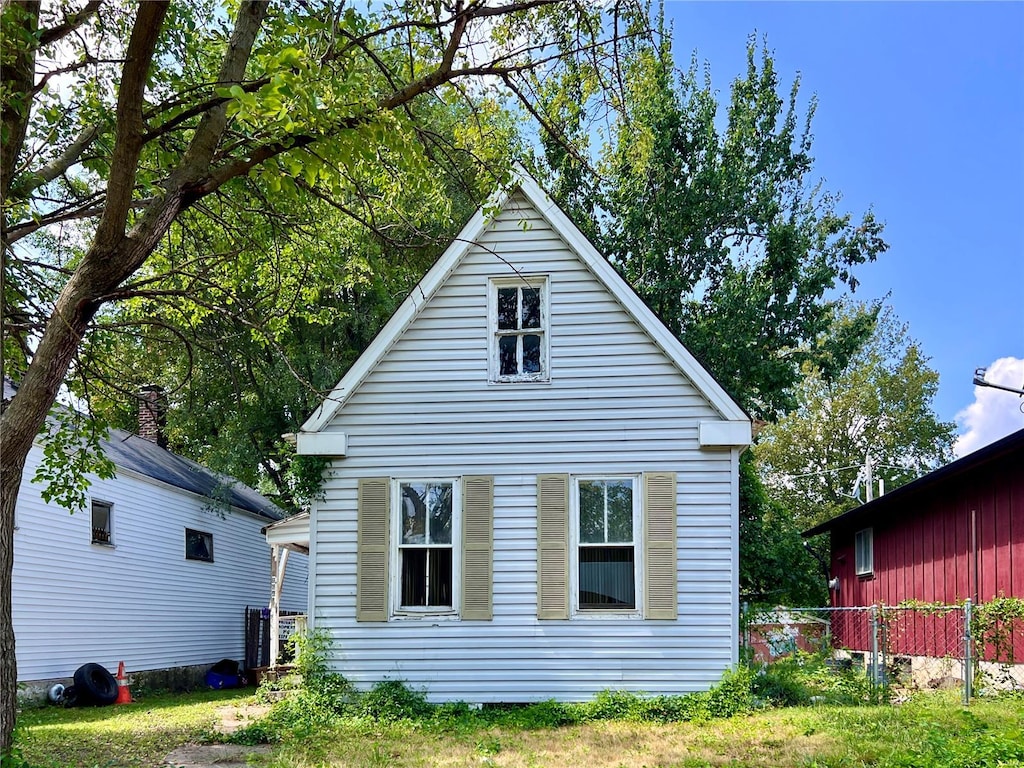 view of rear view of property