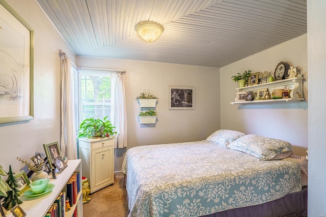 bedroom with carpet floors