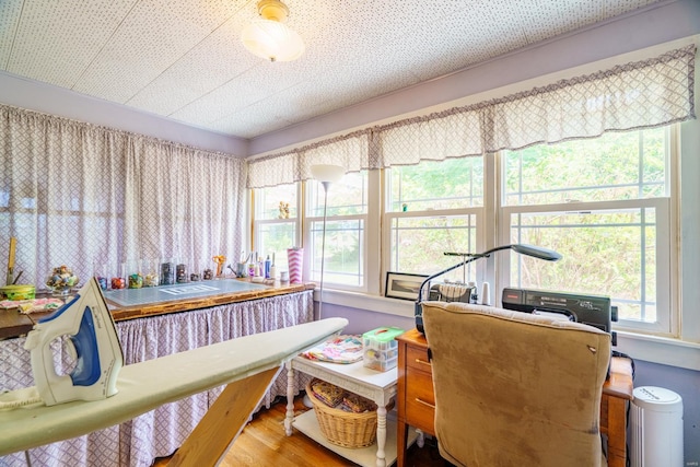 sunroom with plenty of natural light