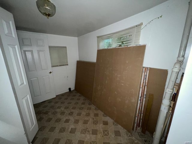 interior space with tile patterned flooring