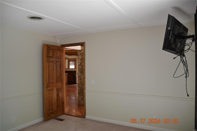 view of carpeted empty room