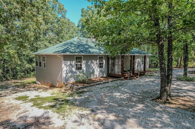 view of front of home