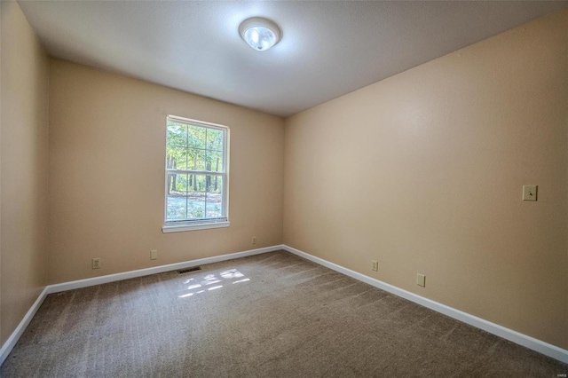 unfurnished room featuring carpet floors