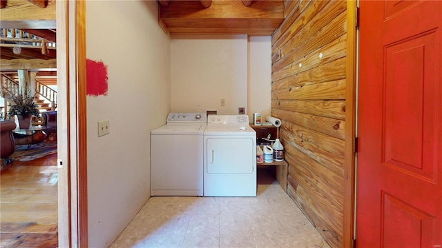 washroom featuring separate washer and dryer