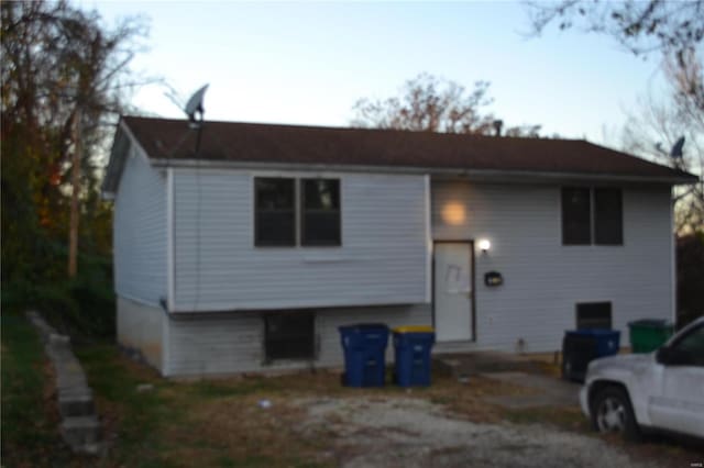 view of front of home