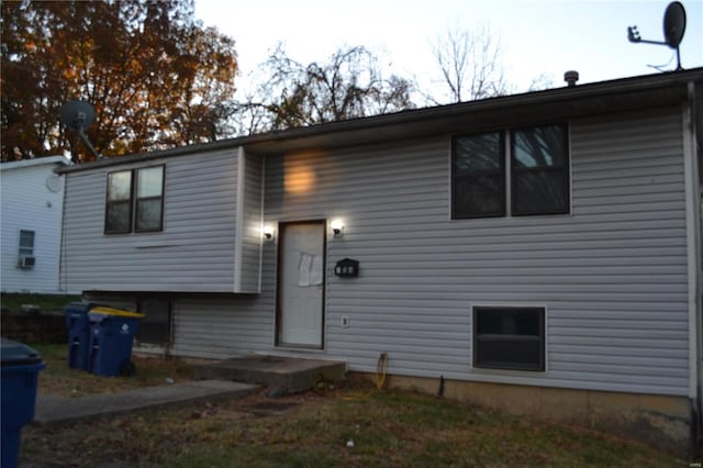 view of rear view of property