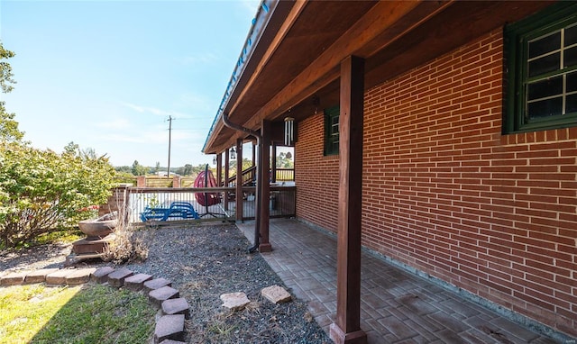 view of home's exterior featuring a patio