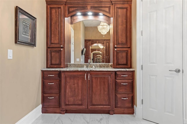 bathroom with vanity