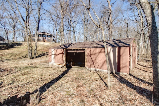 view of outbuilding