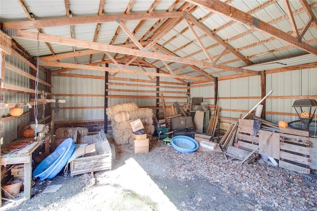 view of storage room