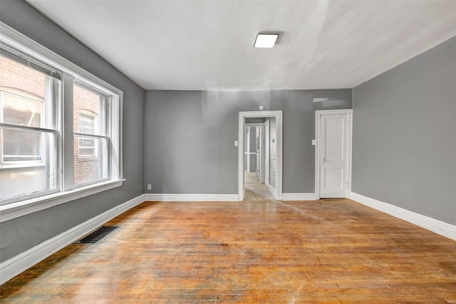 empty room featuring light hardwood / wood-style flooring