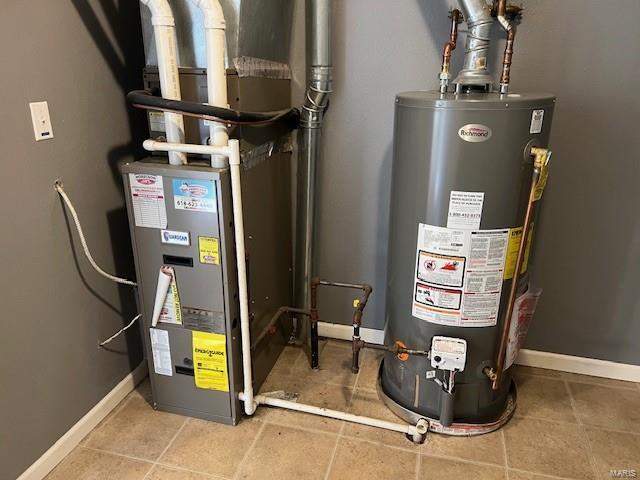 utilities with gas water heater