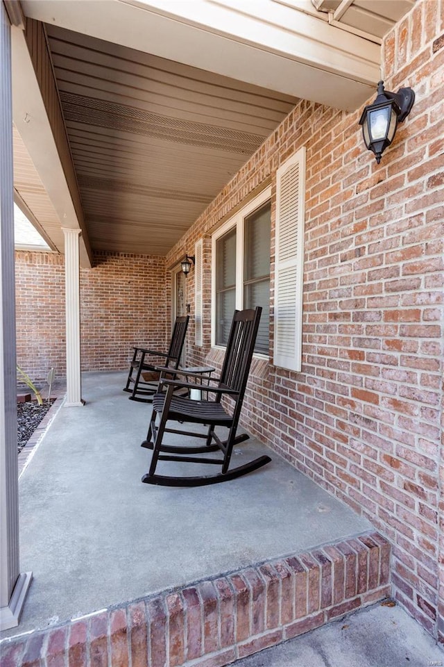 view of patio / terrace with a porch