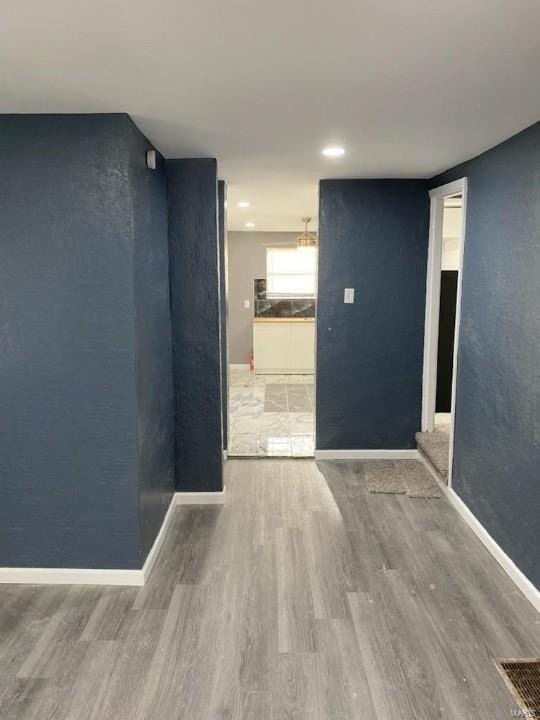 interior space with wood-type flooring