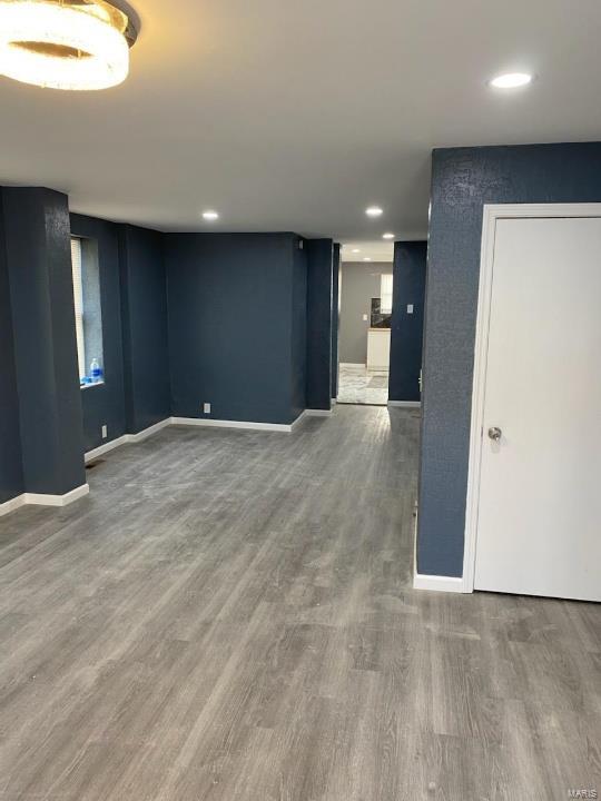 interior space featuring wood-type flooring