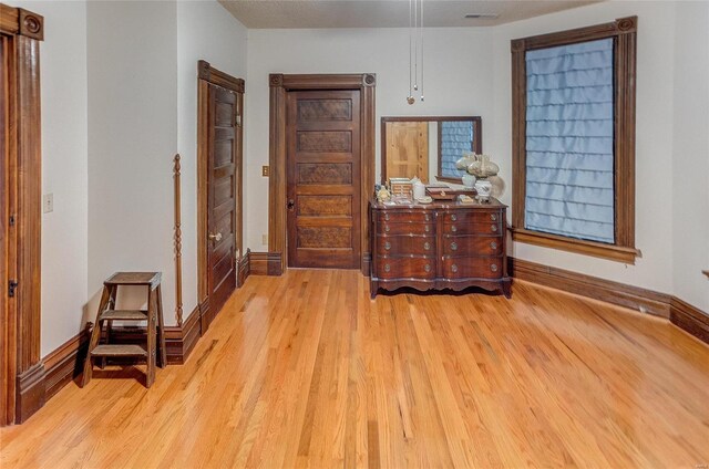 bedroom featuring light hardwood / wood-style flooring