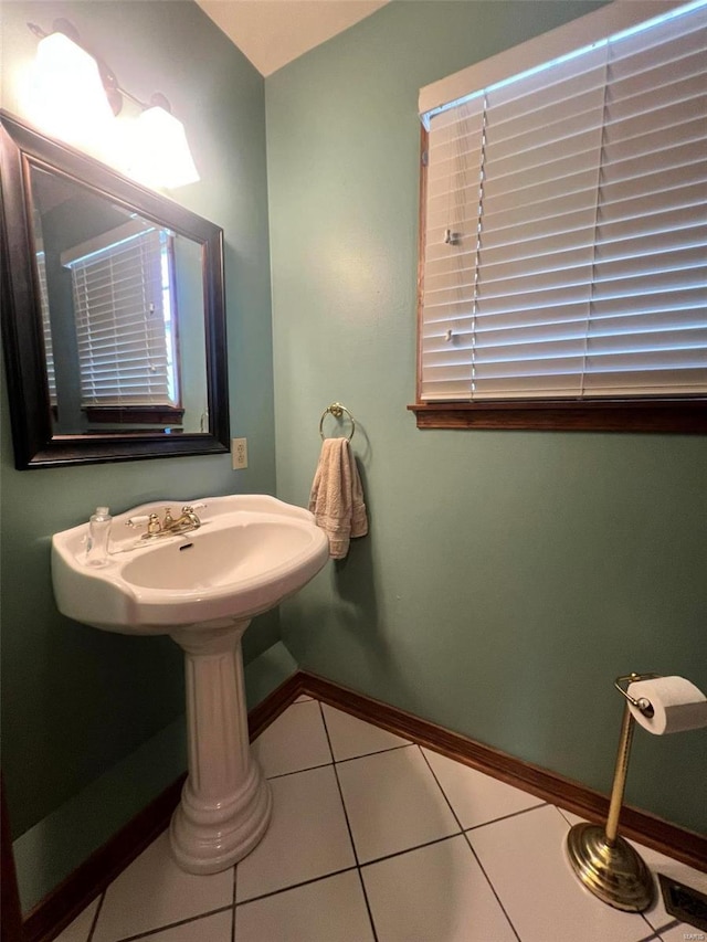 bathroom featuring tile patterned floors