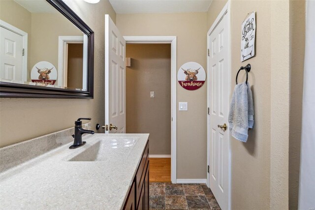 bathroom with vanity