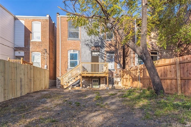 view of rear view of property