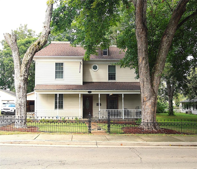 view of front facade with covered porch