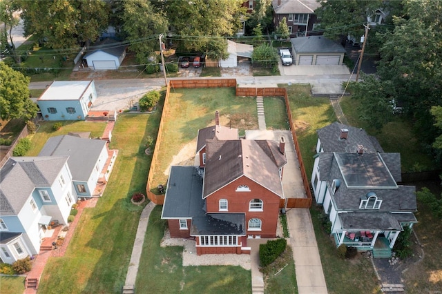 birds eye view of property