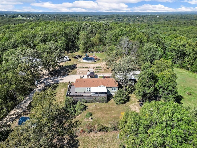 aerial view with a view of trees