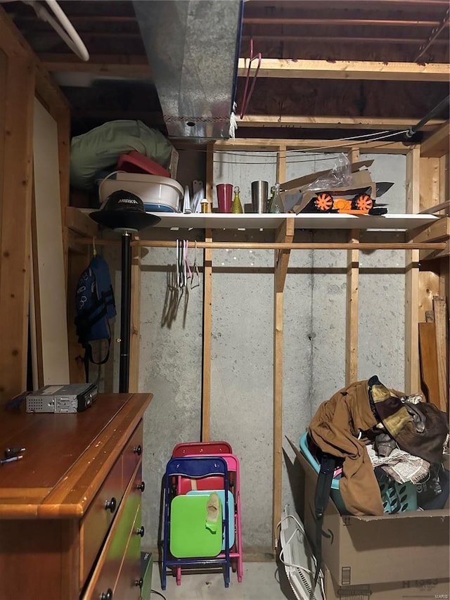 view of storage