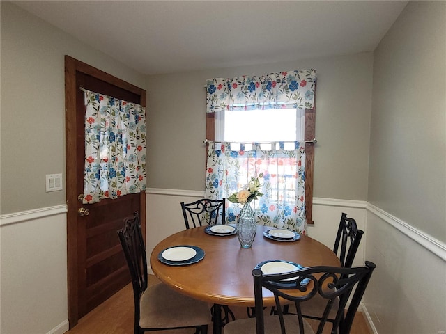 view of dining room