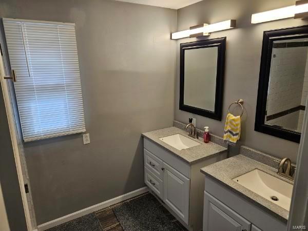 bathroom featuring vanity