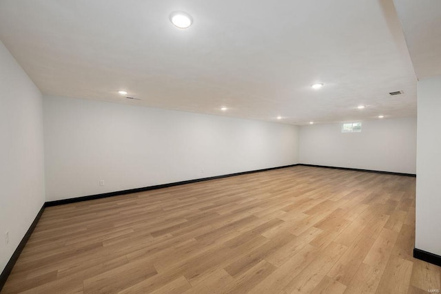 interior space featuring light hardwood / wood-style floors