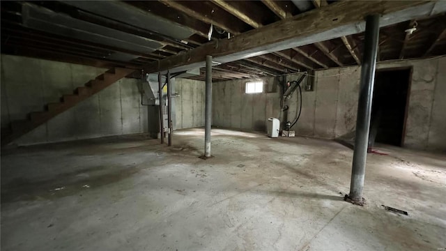 view of basement