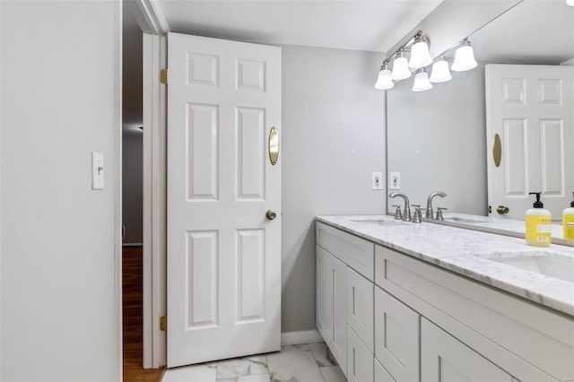 bathroom with vanity