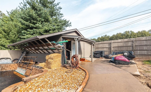 view of outbuilding