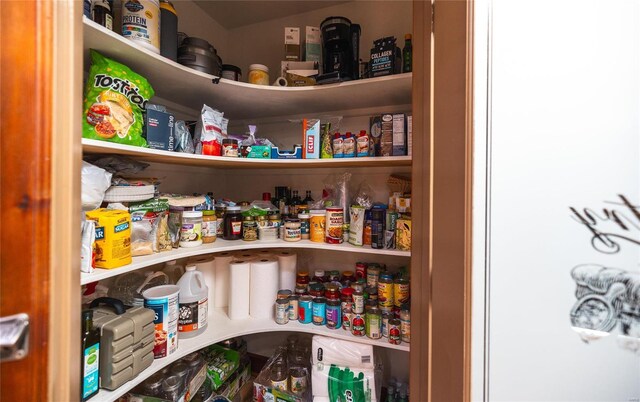 view of pantry