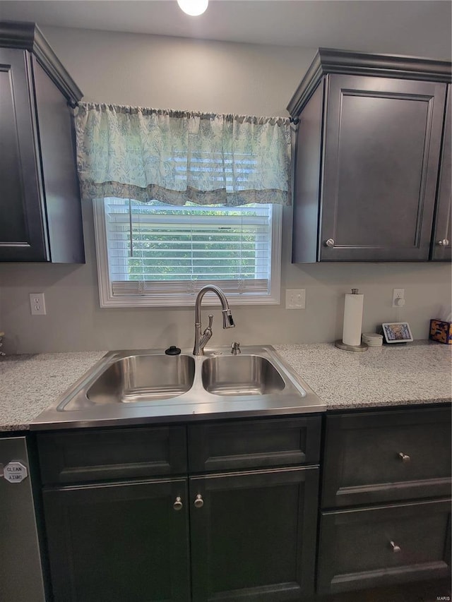 kitchen featuring stainless steel dishwasher and sink