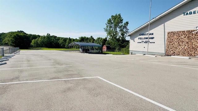 view of car parking