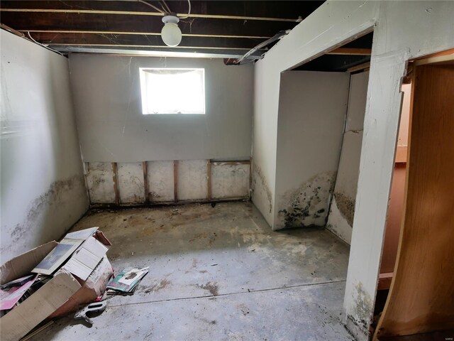 view of basement