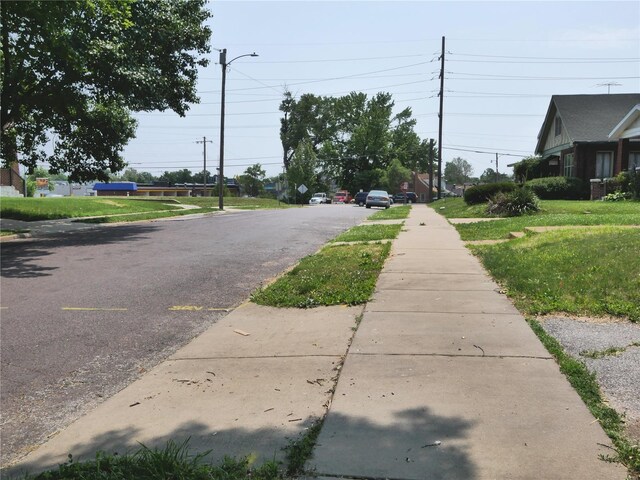 view of road