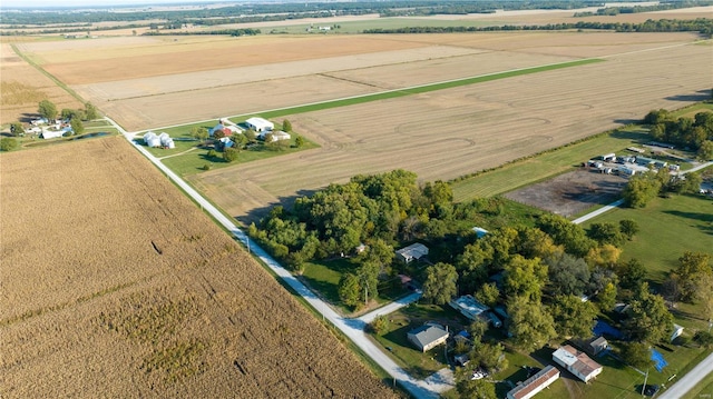 bird's eye view featuring a rural view