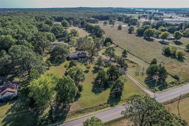 drone / aerial view featuring a rural view