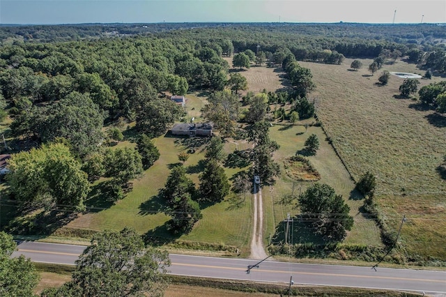 bird's eye view featuring a rural view