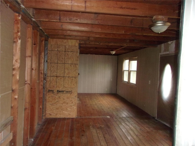 interior space featuring hardwood / wood-style flooring