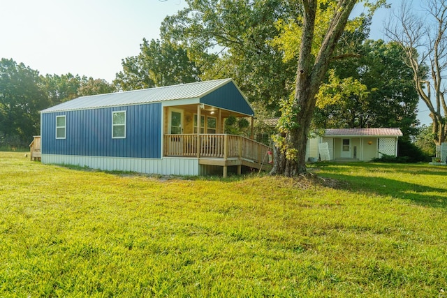 exterior space with a porch