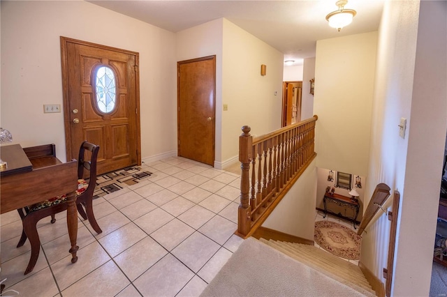 view of tiled entryway