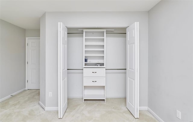 view of closet