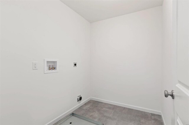 laundry room featuring hookup for a washing machine and electric dryer hookup