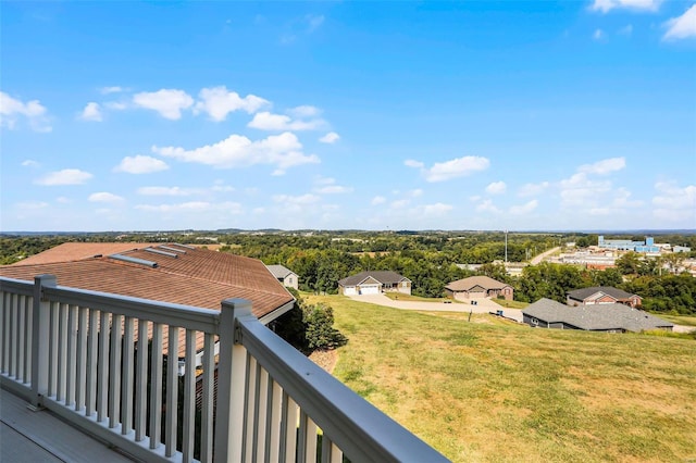 view of balcony