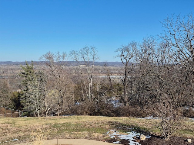 view of mountain feature featuring a rural view