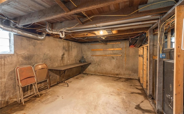 view of basement