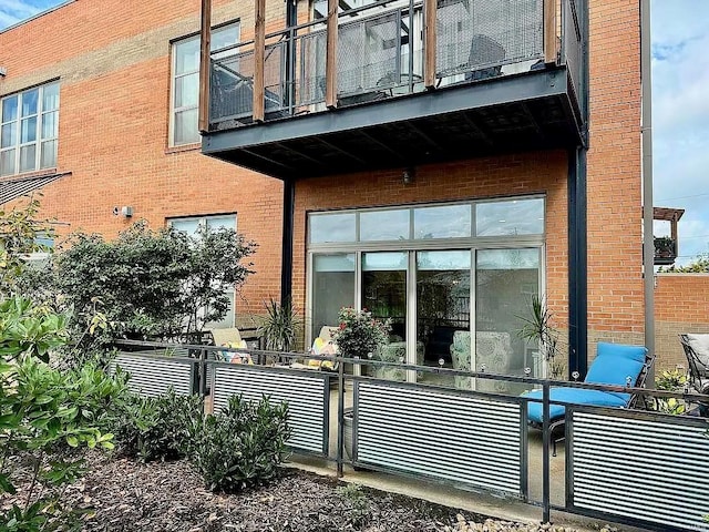 exterior space with a balcony